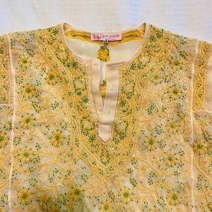 Vintage 70s deadstock embroidered tunic